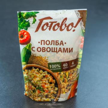 Каша из полбы с яблоком курагой и грушей 200 гр